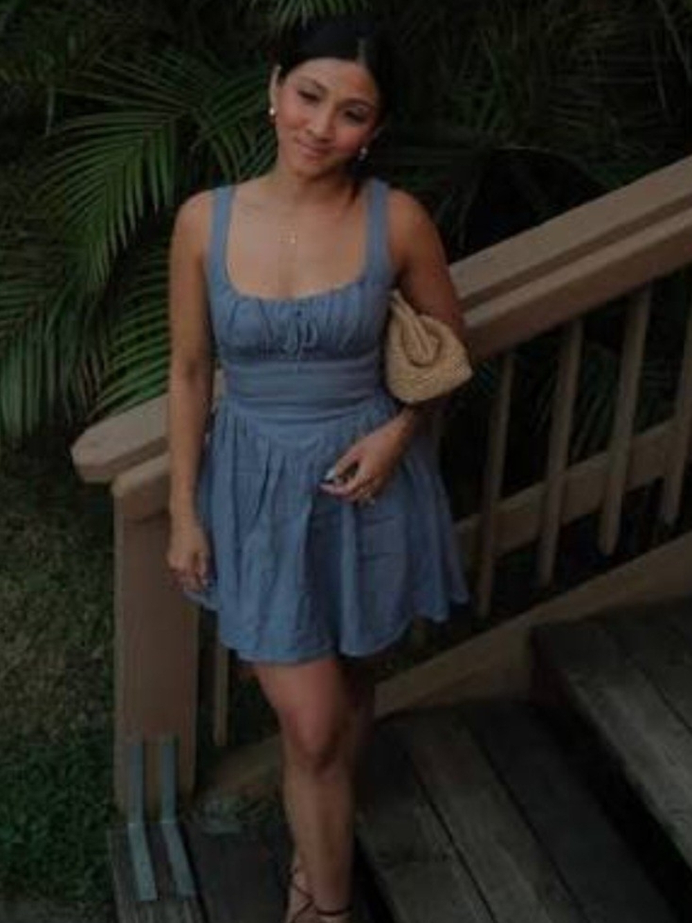Reformation Daria Linen Mini Dress Size 6 - Picture 3 of 3